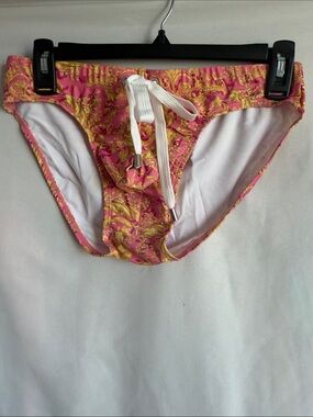 Pink and Gold Baroque Swim Briefs